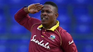 ENG vs WI, ICC CWC 2019: West Indies Pacer Sheldon Cottrell Teaches School Kids How to Do 'Sheldon Salute', Watch Video