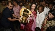 Nita Ambani Thanks Lord Ganesha at Siddhi Vinayak Temple For Mumbai Indians IPL 2019 Final Win