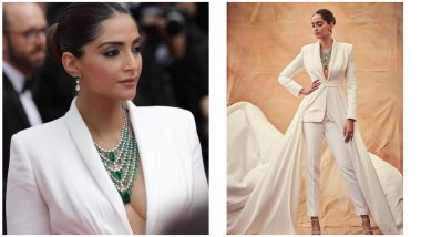 Cannes 2019: Sonam Kapoor Wears a Tuxedo-Gown With a Plunging Neckline Only To Tell Us Who's The Boss! (View Pics)