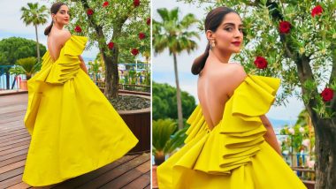 Cannes 2019: Sonam Kapoor Wears a Bright Yellow Off-Shoulder Gown by Ashi Studio and We're Loving It!