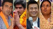 Lok Sabha Elections 2019 Results Tomorrow; Will Sportspersons Gautam Gambhir, Vijender Singh And Others Become New MPs and MLA?