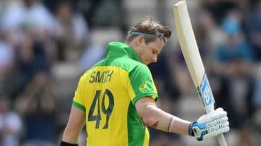 Steve Smith Falls Two Runs Short Off his Century as Kuldeep Yadav Accounts for him During India vs Australia 2nd ODI 2020 in Rajkot