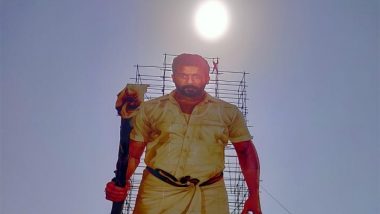 Ahead of NGK Release, Suriya's Fans Erect World's Largest Cut-Out Of The South Hunk - View Pic