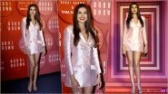 Tara Sutaria Slays in Blazer Dress and Bold Red Lips at a Launch Event, Admits to Be Obsessed With Makeup (View Pics)