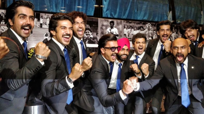 83-The Film: Ranveer Singh and His 'Men In Black' Leave For London To Join Virat Kohli's 'Men In Blue' (View Pics and Videos)