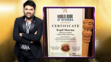 Kapil Sharma Gets Honoured by the World Book of Records for Being One of the Most Viewed Stand-Up Comedians in India