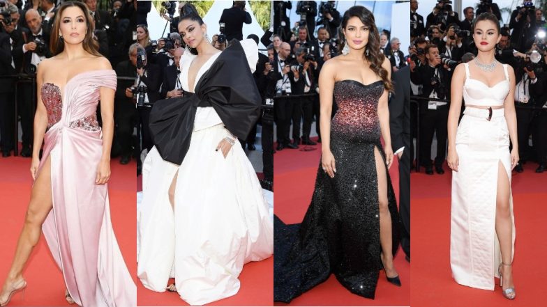 Priyanka Chopra, Deepika Padukone, Selena Gomez, Eva Longoria - Check Out All The Risqué Thigh-High Slit Gowns At The 2019 Cannes Film Festival Red Carpet