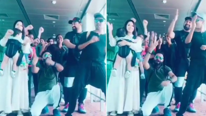 TikTok With Sunny Leone and Rannvijay Singha! MTV Splitsvilla 12 Squad Grooves With Actress’ Twins Noah-Asher (Watch Video)