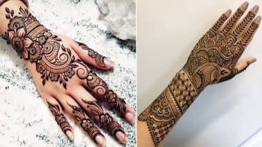 Eid-Ul-Fitr 2019 Mehendi Designs: How to Apply Arabic Style Henna Patterns to Celebrate Eid and Chand Raat (Check DIY Design Inspirations)