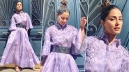 Hina Khan at Cannes 2019: Actress Looks Ravishing in a Lavender Outfit and Fans Can&rsquo;t Stop Gushing Over Her Day 3 Look (View Pics)
