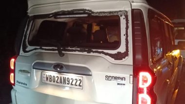 West Bengal BJP President Dilip Ghosh, Himanta Biswa Sarma’s Convoy Attacked in East Midnapore, TMC Blamed