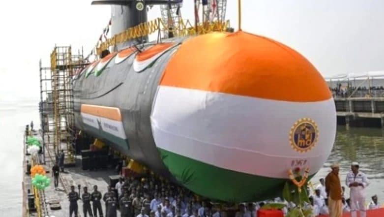 Indian Navy Launches 4th Scorpene-Class Submarine Vela in Mumbai Indian Navy Launches 4th Scorpene-Class Submarine Vela in Mumbai