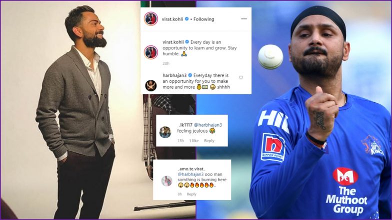 harbhajan singh takes a sly dig at virat kohli s post on humility gets trolled by - virat kohli bags most engaging star on instagram for second year