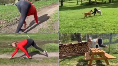 Norwegian Woman Runs and Jumps Like a Horse Flawlessly, Becomes an Internet Sensation! (Watch Viral Videos)