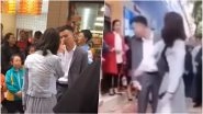 Angry Girlfriend Slaps Her Boyfriend 52 Times For Not Gifting Her a Phone on Chinese Valentine's Day! (Watch Viral Video)