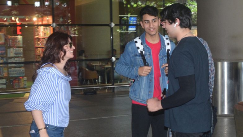 Saif Ali Khan’s Son Ibrahim and Akshay Kumar’s Son Aarav Share a Hug - Watch Video