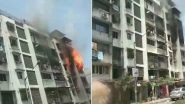 Mumbai Fire: Blaze Engulfs 4th Floor of Sarita Building at Mazil Masjid Chowk in Andheri's Yari Road, Two Injured