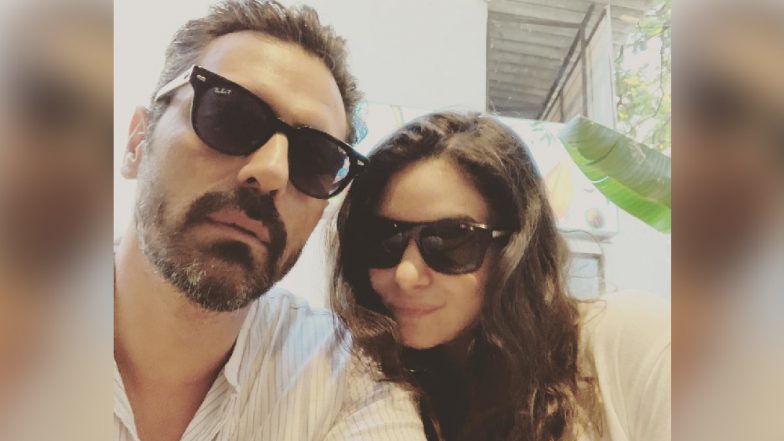 Arjun Rampal and Gabriella Demetriades Twin in a Pair of Sunglasses to Beat the Summer Heat – View Pic