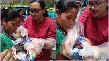 Happy Mother’s Day! Woman Delivers Baby Girl on a Running Train in Assam, Netizens in Sheer Joy (Watch Video)