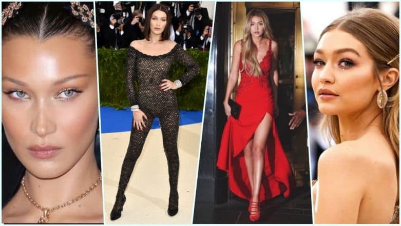 Gigi hadid met store gala red dress