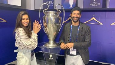 Photo Alert! Farhan Akhtar and Shibani Dandekar Pose With the UEFA Champions Trophy, Set Football Fans in a Tizzy