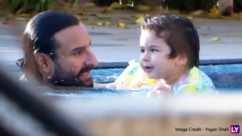 Taimur Ali Khan Is Splashing Water All Over the Summer Heat With Saif ...