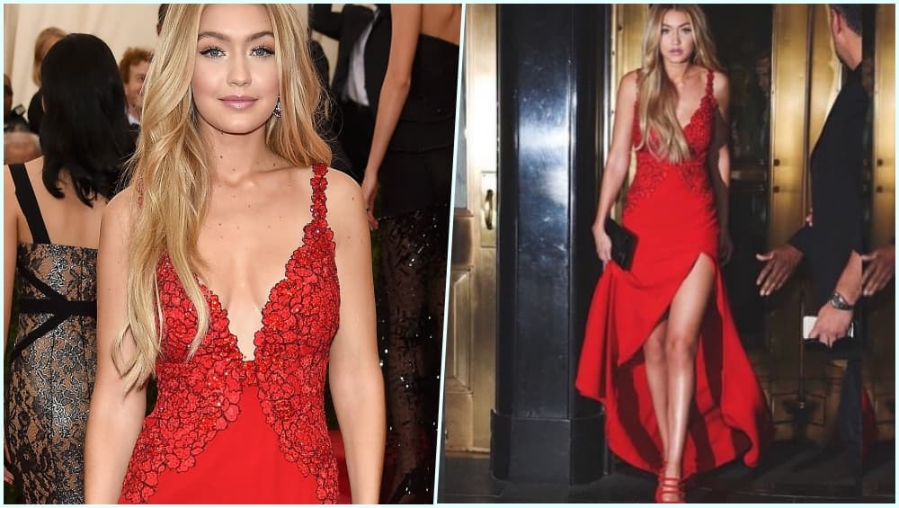 gigi hadid red dress met gala