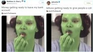 Gamora Memes Take Over the Internet Amid Avengers Endgame Fever; Video of Zoe Saldana Putting Green Lipstick Goes Viral
