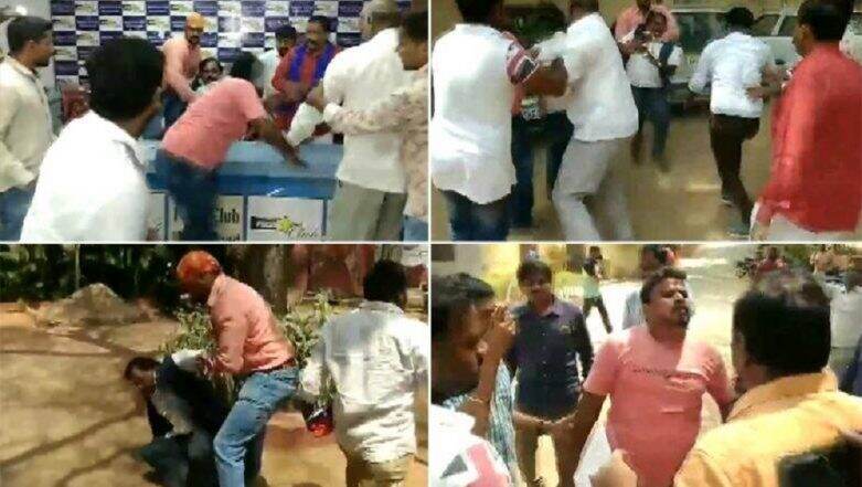 Karne Srisailam, Dalit Body Chief, Attacked During Press Conference in Hyderabad; Watch Video Karne Srisailam, Dalit Body Chief, Attacked During Press Conference in Hyderabad; Watch Video