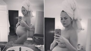 Chrissy Teigen Shares a Nude Picture Flaunting Her Baby Bump for Mother’s Day on Instagram and It Is All the Positivity Moms Around the World Need