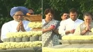 Rajiv Gandhi 28th Death Anniversary: PM Narendra Modi, Rahul Gandhi, Sonia Gandhi, Manmohan Singh and Other Leaders Pay Tributes to Former PM of India