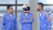 MS Dhoni Introduces Mystery Man to Hardik Pandya Ahead of ICC Cricket World Cup 2019 in This Latest Ad, Watch Video