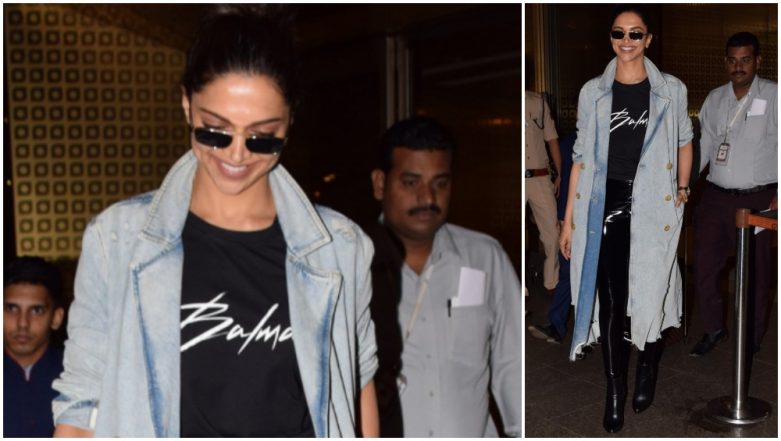 Deepika Padukone's Airport Look Is Complete With A Tan Trench Coat