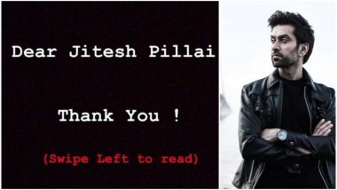 Ishqbaaaz Star Nakuul Mehta Thanks Journalist Jitesh Pillai for Shaking the Collective Conscience of the Entertainment World