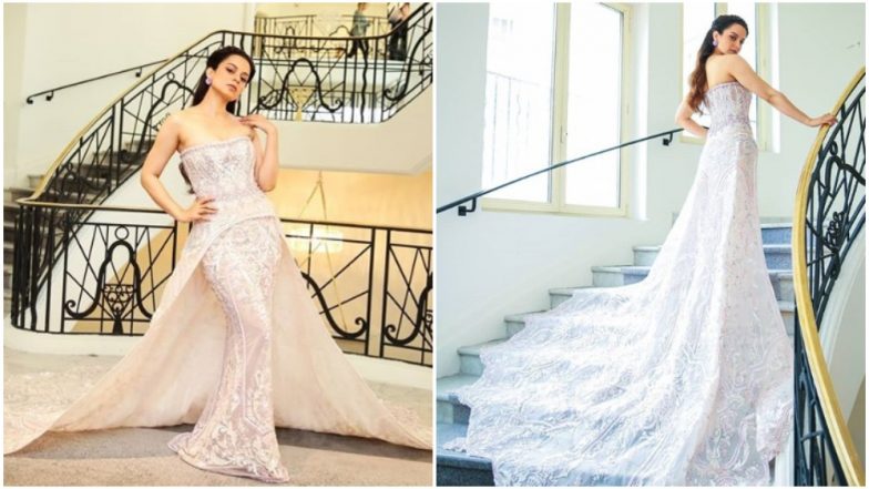 Cannes 2019: After Rocking a Kanjeevaram Saree, Kangana Ranaut Sets the Temperature Soaring in her Michael Cinco Gown - View Pics