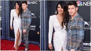 Priyanka Chopra Jonas Looks Ravishing in a White Dress Alongside Nick Jonas at the 2019 Billboard Music Awards Red Carpet – See Pics