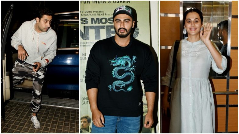 India’s Most Wanted: Abhishek Bachchan, Taapsee Pannu Attend Special Screening of Arjun Kapoor’s Film! See Pics