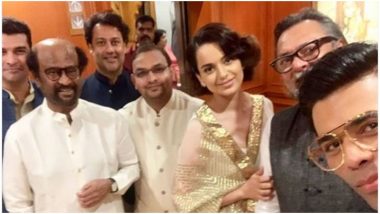 PM Narendra Modi’s Swearing-In Ceremony Brings Bollywood Foes Kangana Ranaut and Karan Johar in One Selfie! View Pic