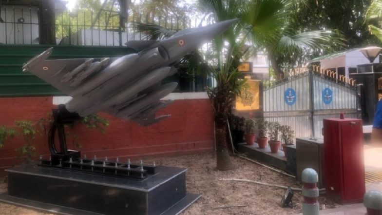 Rafale Jet Replica Erected Outside Air Chief Marshal BS Dhanoa’s Residence, Located Next to Congress Headquarters