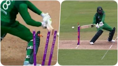 Shoaib Malik’s Hit-Wicket During England vs Pakistan 4th ODI Leaves Him Embarrassed (Watch Video)