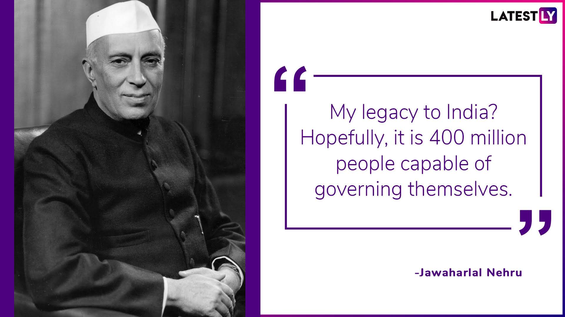 J L Nehru Quotes