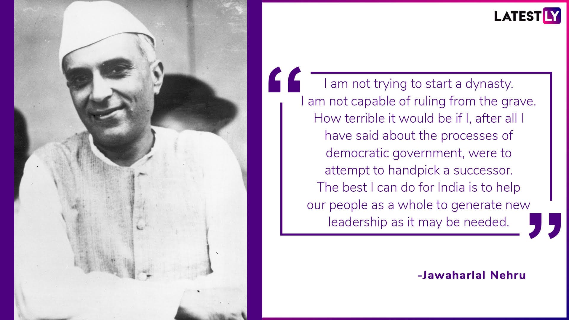 J L Nehru Quotes