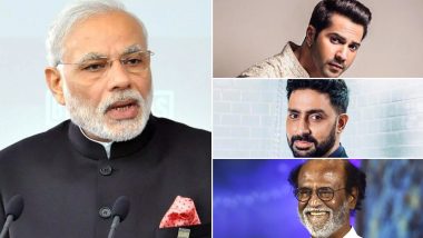 Lok Sabha Elections 2019 Results: Varun Dhawan, Abhishek Bachchan, Rajinikanth Congratulate Narendra Modi for His Colossal Win Already!