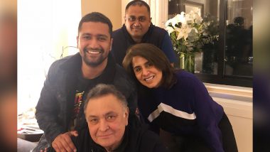 Vicky Kaushal Pays Visit to Veteran Actors Rishi and Neetu Kapoor in New York Ahead of His Birthday – View Pic