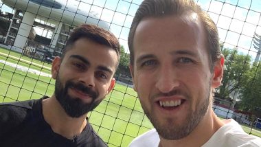 Virat Kohli Selfie with Harry Kane at Lord's Cricket Ground: Abhishek Bachchan Trolls Indian Skipper