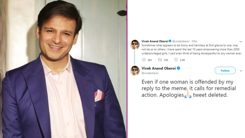 Vivek Oberoi Deletes Meme on Aishwarya Rai Bachchan, Salman Khan, Abhishek and Aaradhya Bachchan, Posts an Apology on Twitter