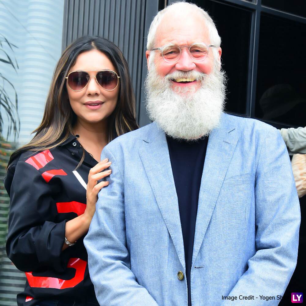 Gauri Khan and David Letterman in Mumbai.