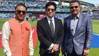 Virender Sehwag Shares Frame with Sachin Tendulkar and Sunil Gavaskar in CWC 2019 Commentary, Multan Ka Sultan Posts Photo on His Instagram