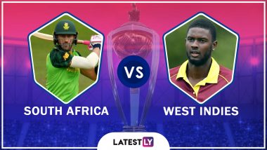 South Africa vs West Indies ICC World Cup 2019 Match Abandoned Due to Rain, SA Open Account on CWC19 Points Table