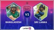 Bangladesh vs Sri Lanka ICC World Cup 2019 Match Called-off Due to Rain
